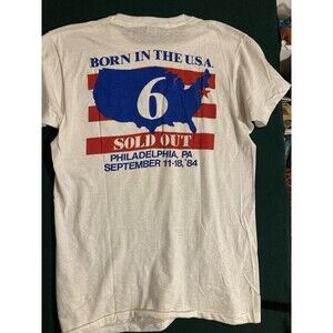 Bruce Springsteen Philadelphia Sold Out 1984  T Shirt “Born In The USA” XL